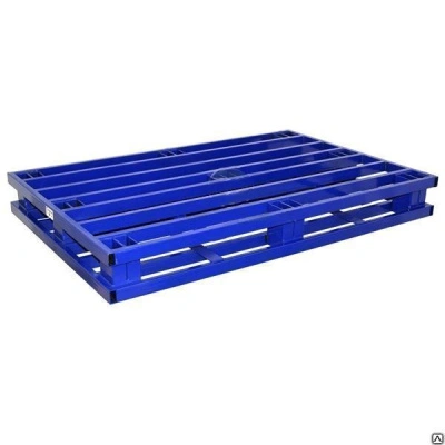 Поддон металлический усиленный (палета) 2П4 Евро 1200x800x150 мм Синий