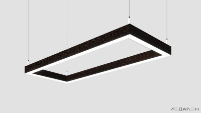 WOOD RETTANGOLO 6000K 84W Венге, корпус 