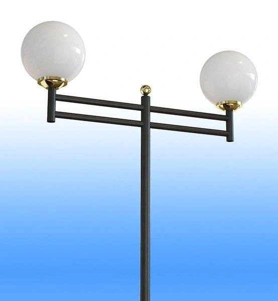 Стальной фонарный столб Т-13-2 со светильниками 3,5 м