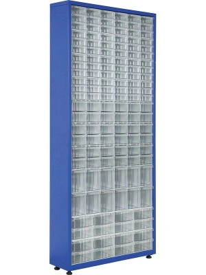 Шкаф со сплошными ящиками 780×230×1810 мм, объем  л., арт.: TMD3-K, синий, код: 20157