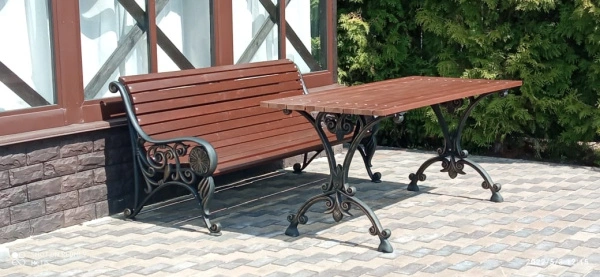 Скамейка чугунная «Парк Чаир» 1,8 м