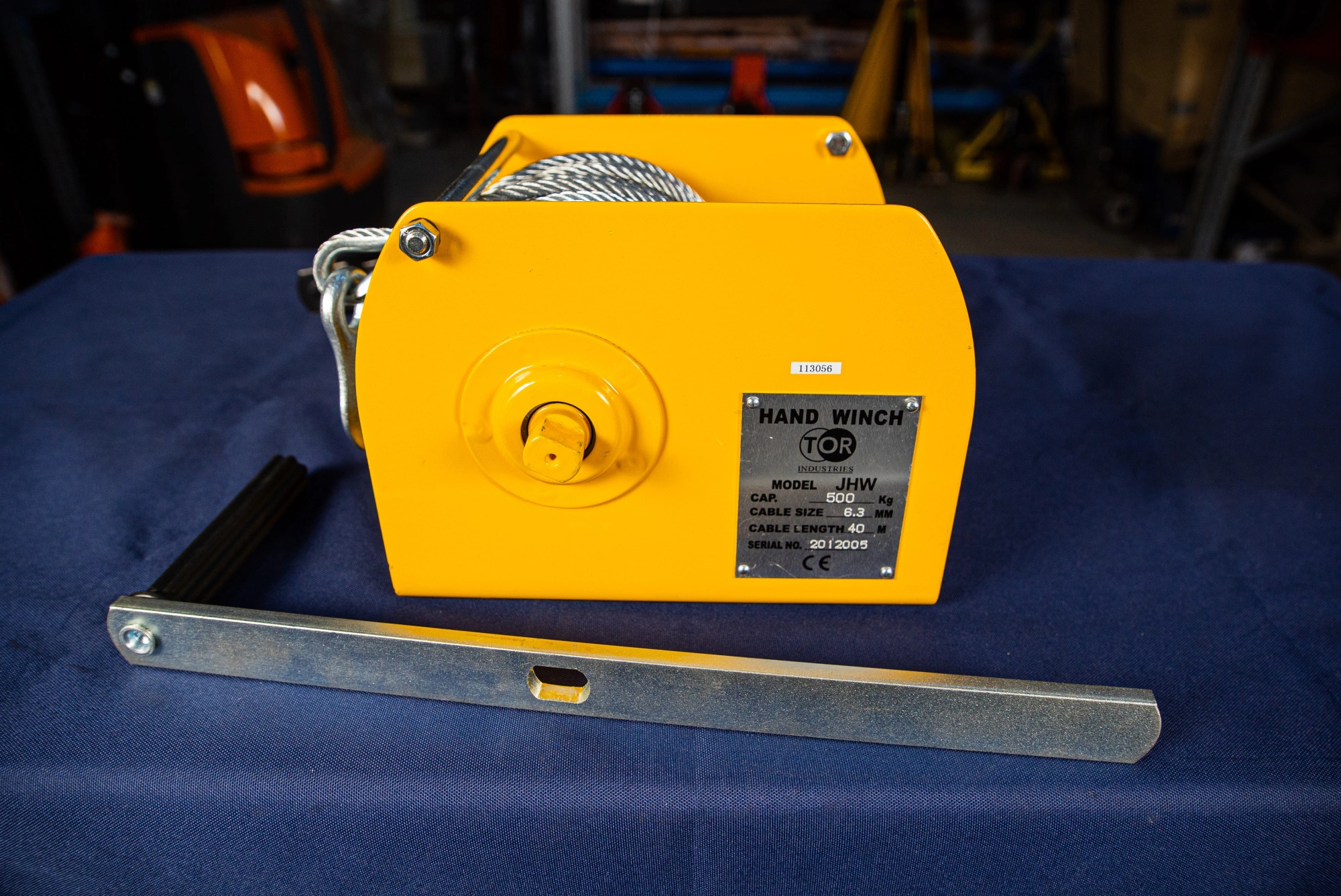 Лебедка ручная TOR ЛТ-0,5 (JHW) г/п 0,5 т длина троса 40 м