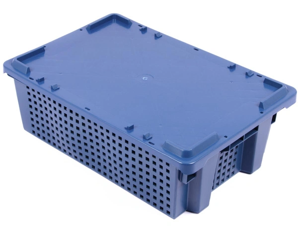 Пластиковый ящик 600х400х200 перфорированные стенки