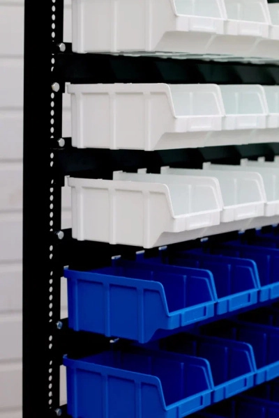 Стойка настольная с ящиками Серый