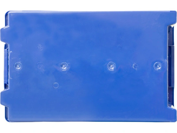 Ящик сплошной 600×400×270 мм, объем 43 л., арт.: 600-6427 гд, синий, код: 21431