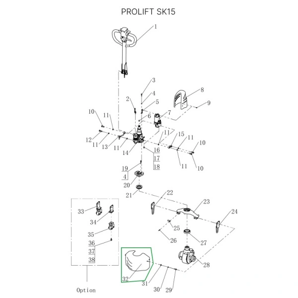 Кожух колеса для тележек SK15