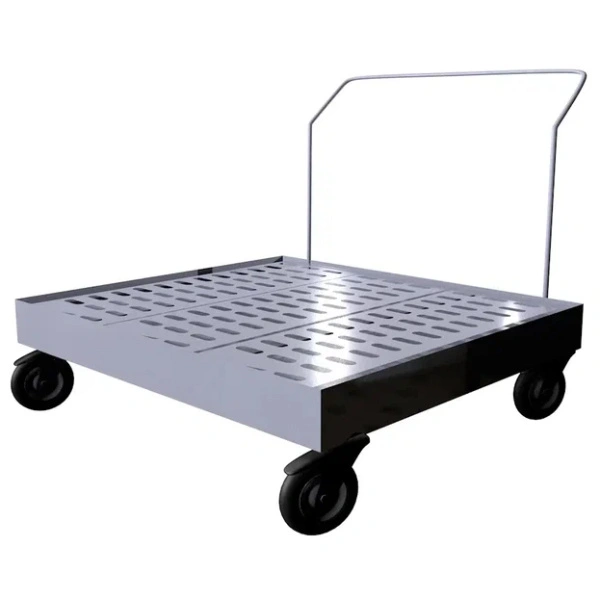 Металлический поддон для бочек ПДМ-09 1350x630x980 мм Серый