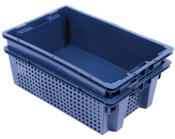 Пластиковый ящик 600х400х200 перфорированные стенки