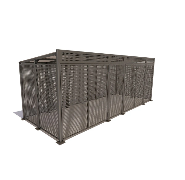 Контейнерная площадка для ТБО-4 перфорация