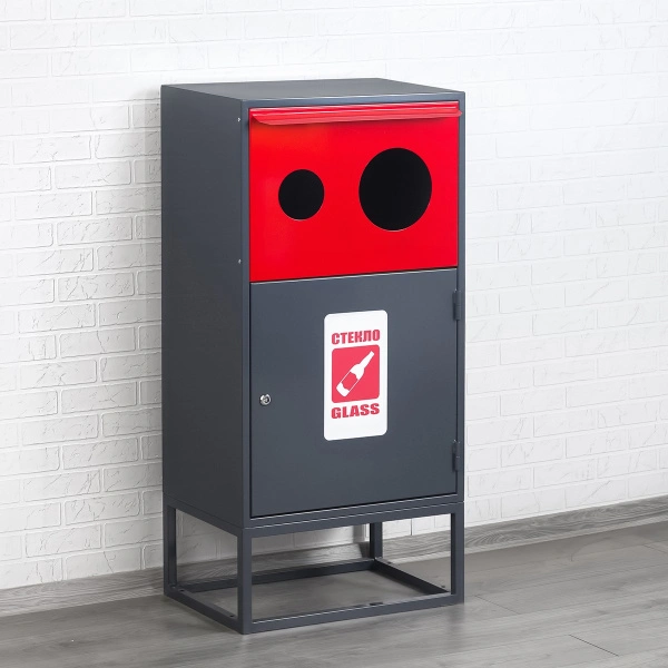 Контейнер для раздельного сбора отходов КРС-800-4 СТЕКЛО