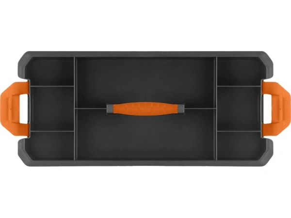 Органайзер 430х193х163 для мелочей, с ручкой, с двумя лотками, код: 37239