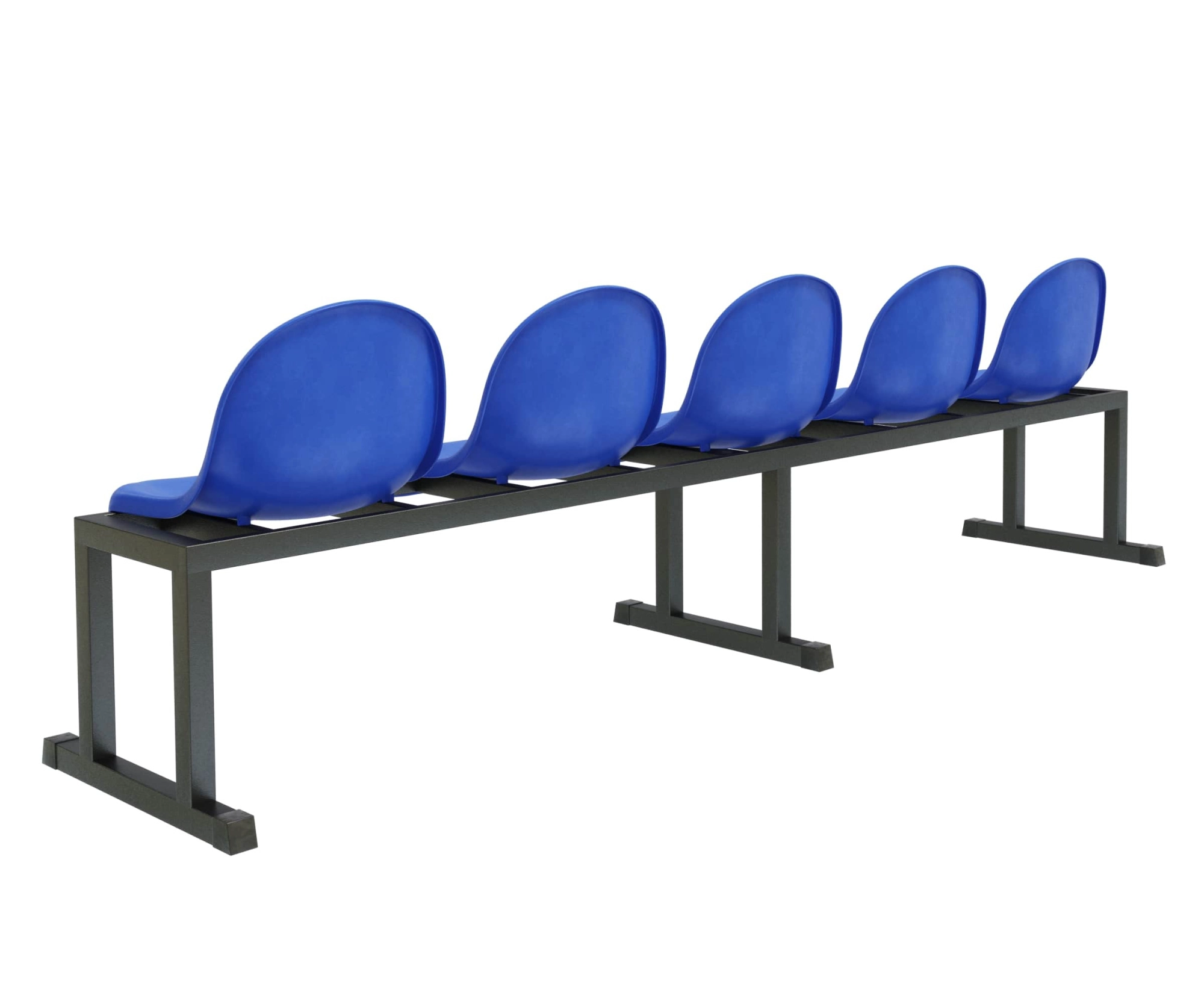 Трибуна однорядная мобильная на 5 мест «Сингл-5»