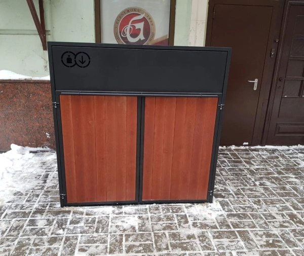 Контейнерный шкаф «Модуль XL» Сталь, сосна