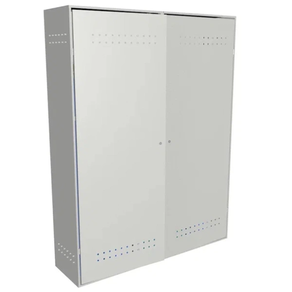 Шкаф для пяти баллонов на 10 литров 1400x900x320 мм Светло-серый