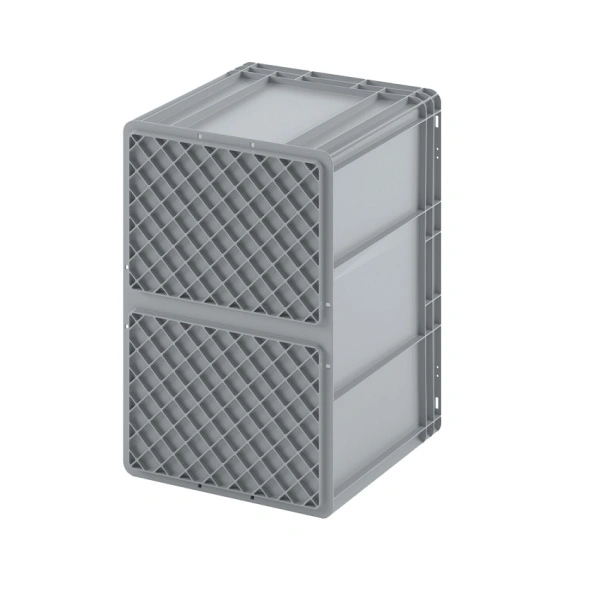Евроконтейнер ЕС-4322.4 с усиленным дном и закрытыми ручками, 400х300х220 мм