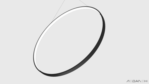 Светильник кольцо RING VENUS 6000K 50W, корпус черный