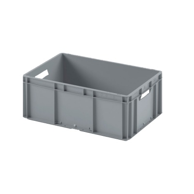 Евроконтейнер ЕС-6422.1 со сплошным дном и открытыми ручками, 600х400х220 мм 