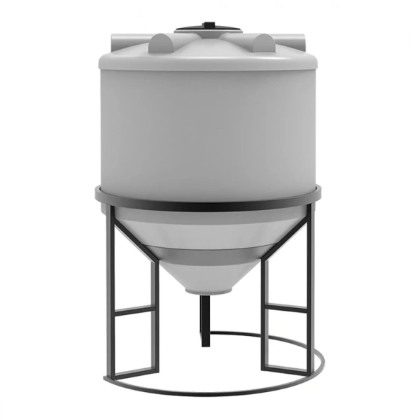 Емкость ФМ 1000 л под плотность до 1,5 г/см³ белая в обрешетке