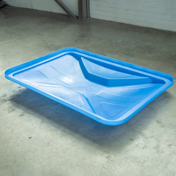 Ванна KN 600л под плотность до 1.5 г/см³ с крышкой синяя