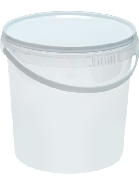 Ведро круглое емкостью 1,5 л, арт. ВП 1,5 бел, код: 26092