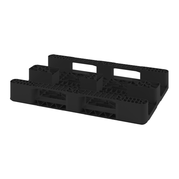 Универсальный сплошной пластиковый поддон 1200х800 на двух полозьях 